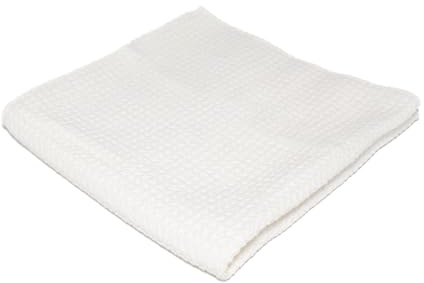 Mammoth Microfibre MM-WWG All Glass Cleaning Waffle Weave Microfiber Towel, White