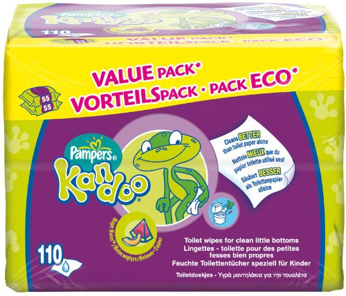 Pampers Kandoo - Lingettes Parfum Melon - 2 Paquets de 110