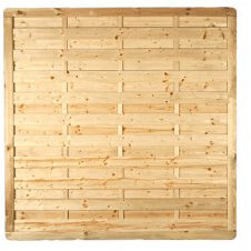 Sichtschutzzaun Holz massiver Lamellenzaun Maß 180 x 180 cm (Breite x Höhe) aus Kiefer/Fichte Holz, druckimprägniert Bremen