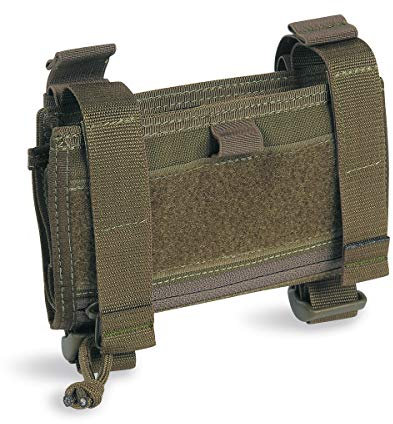 Tasmanian Tiger TT Wrist Office - Aufklappbare Falttasche für Armgelenk Faltbare Unterarm-Tasche mit Klarsichtfächern für Karten, Oliv