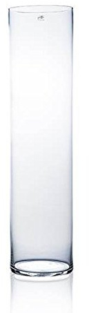 Sandra Rich Bodenvase Blumenvase Dekoglas CYLI Zylinder H. 60cm D. 19,5cm