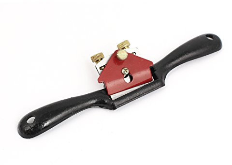 sourcing map 44mm Schneidbreite Holzbearbeitung Einstellbare Speichenrasur Speichenrasur Flugzeug Rot Schwarz