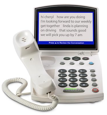 Hamilton CapTel 840i Captioned Telephone, Hearing Impaired Phones, Auto/Assisted Captions & Volume Control up to 40dB, Conventional Button Menu Navigation, Wi-Fi, Answering Machine & Speakerphone