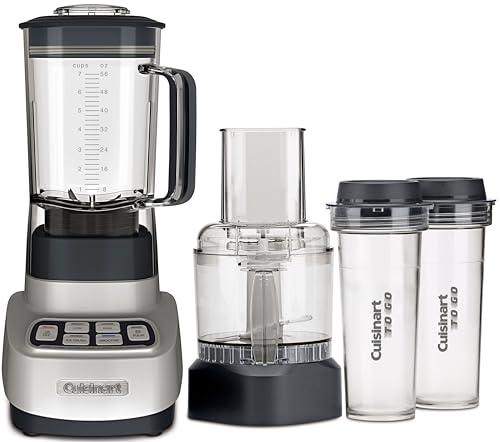 Cuisinart BFP-650P1 Velocity Ultra Trio 1-HP Blender/Food Processor with Travel Cups, Die Cast