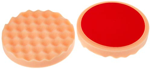 ALCLEAR 5616030AH Polierpad gegen Hologramme, Auto Polierschwämme Polierschwamm, gewaffelt, Durchmesser: 160x30 mm, orange,2er Set, Polierpad polieren Pad Schwamm Polierschaum f. Poliermaschine, 5616030AH_2