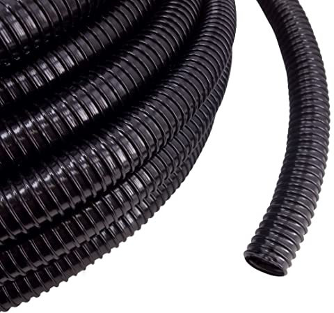 'Tubo stagno, Tubo a spirale in 15 metri Lunghezza, 32 mm 1 1/4 Nero qualità top