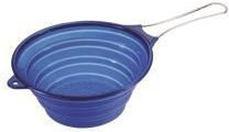 Colino - setaccio - silicone e acciaio - pieghevole - Ø 25,5cm