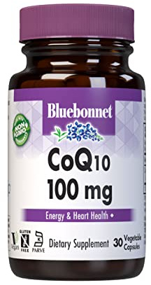 Bluebonnet CoQ-10 Vegetarian Capsules, 100 mg, 30 Count