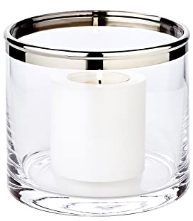 EDZARD lykta Molly tillverkad av platinumglas, höjd 9,9 cm, diameter 10,9 cm