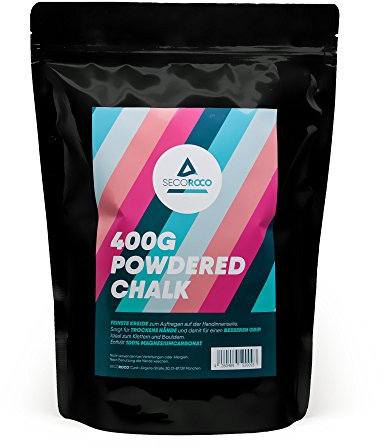 Secoroco Chalk Powder 400g - feinstes Magnesiumcarbonat - ideal zum Klettern, Bouldern, Kraftsport & Turnen