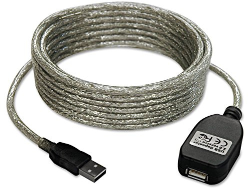 TRIPP LITE USB 2.0 Hi-Speed Active Extension Repeater Cable, USB-A (M/F), 16 Feet / 4.88 Meter Cable, Daisy-Chain up to 80 Feet / 24.38 Meters, 3-Year Warranty (U026-016)