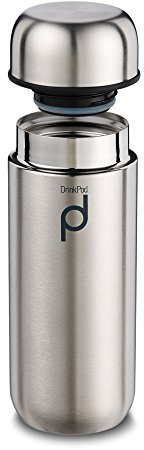 Drink Pod Vacuum Insulated Flask, Stainless Steel, Satin, 200ml
