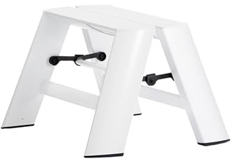Hasegawa Ladders Ml1.0-1WH Trittleiter, Weiß