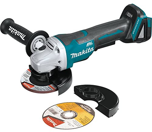 Makita XAG11Z 18V LXT® Lithium-Ion Brushless Cordless 4-1/2” / 5 Paddle Switch Cut-Off/Angle Grinder, with Electric Brake, Tool Only