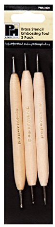 Papermania Strumento per goffratura, Beige, 3 pezzi