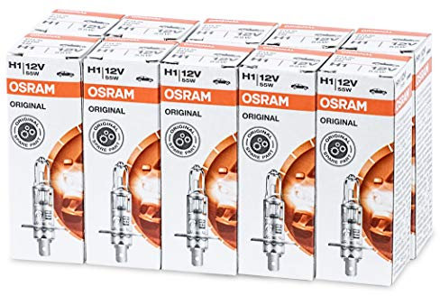 OSRAM H1 Glühlampe Fernscheinwerfer 55W 3200K P14,5s Fernlicht Halogen Birne 64150х10