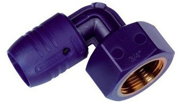 Wavin Steckfitting smartFIX Übergangswinkel 90° IG aus Kunststoff oder Metall, Abmessung § Fittinge Abmessung:Kunststoff 16x1/2