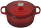 Le Creuset Colección Signature Hierro Fundido Cacerola Redonda, Rojo (Cereza), 22 cm