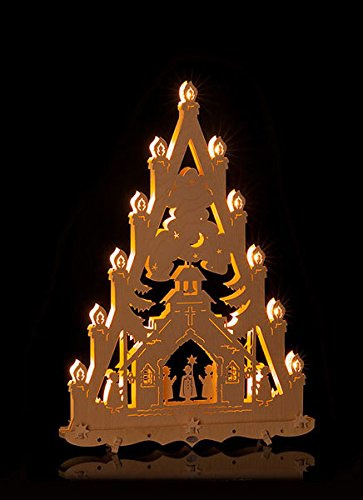 ERM Holzmanufaktur Lichterspitze gross, Bergkirche Lichterecke Leuchter