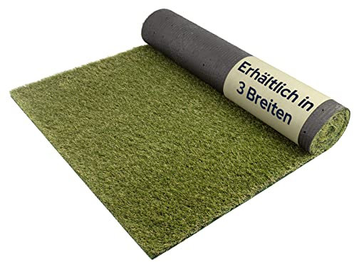 Primaflor Kunstrasen Arizona 37mm - 2,00m x 10,00m, UV-Beständiger, Wasserdurchlässiger, Rasenteppich, Outdoor Bodenbelag, Kunstgras für Garten, Terrasse und Balkon