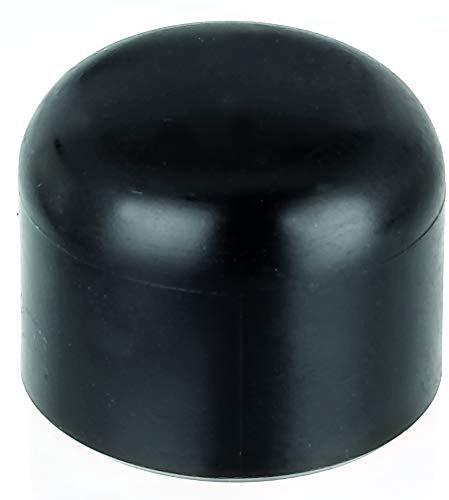 Alberts 831967 Pfostenkappe für runde Metallpfosten | Kunststoff, schwarz | für Pfosten-Ø 34 mm | 20er Set