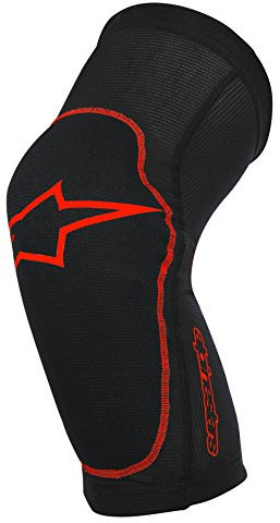 Alpinestars Rodillera Paragon de protección unisex para adultos, multicolor (negro/rojo), talla XXS