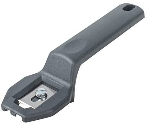 wolfcraft Kantenschneider I 4300000 I Zum sauberen Konturieren von Umleimern I Möbelfurnieren mit ergonomischem Griff und wechselbarer Klinge