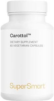 Supersmart - Carottol - Carotenoid Complex Supplement - with Beta Carotene, Lycopene, Lutein & Zeaxanthin | Non-GMO & Gluten Free - 60 Vegetarian Capsules