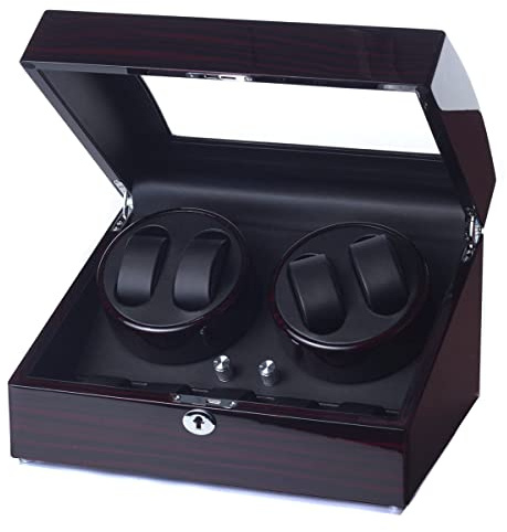 Raoul U.Braun Uhrenbeweger Eleganza für 4 Uhren Ebony Wurzelholz