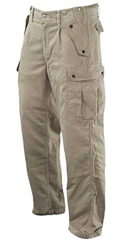 LEO KÖHLER Moleskin Kommando Hose Gewaschen, 14/106, Khaki