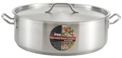 Winco SSLB-10, 10-Quart Premium Stainless Steel Polished Induction Brazier