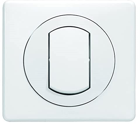 Legrand - Interrupteur ou va-et-vient avec plaque Céliane Soft étanche - 10A - Blanc