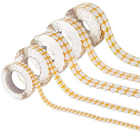 5000 Doppelklebepunkte 10 mm doppelseitige Klebepunkte mit Papiervliesträger transparent rund permanent 481010