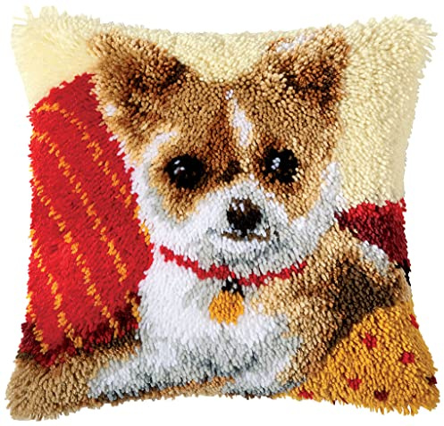 Vervaco Chiwawa Latch Hook Cushion, Multi-Colour