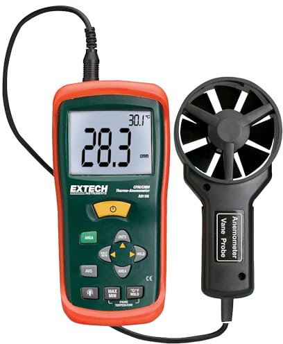 Extech Instruments AN100 CFM/CMM Mini Thermo-Anemometer