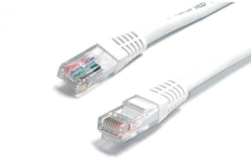Cable-Core CAT 6 Network Cable. Ethernet LAN 10/100/1000 Gigabit Patch Lead White 1m