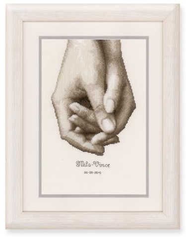 VERVACO Punto Croce Contato Mano Decorativi Set Fai da Te Creativo Adulti Ricamo Casa Decor Arte da Parete Kit per Hobby Cross Stitch Aida, Cotone, Multicolor, ca. 17 x 25 cm