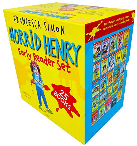Horrid Henrys & Early Readers 25 Kinderbuch-Sammelbox-Set mit farbigen Illustrationen
