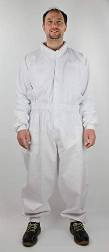 Förster-Fellnest | Qualitäts Imkeranzug, Imkeroverall mit Wulstkragen zur Anbringung eines Imkerschleiers - Größe 128 bis 4XL, geprüft und zertifiziert