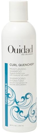 Ouidad Curl Quencher Moisturizing Shampoo - 8.5 fl oz, Nourished & Hydrated Curls, Vegan & Color Safe Shampoo with Chamomile & Vitamin A & E, For Tight Curls, No Silicones, Sulfates & Parabens