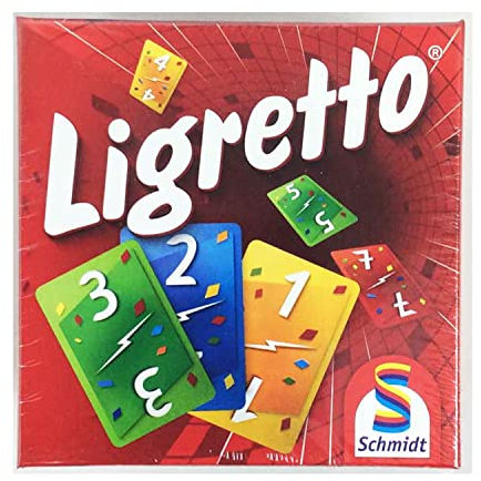 Schmidt , Ligretto Red , Card Game , Ages 8+ , 2 to 4 Players , 15 mins Minutes Playing Time