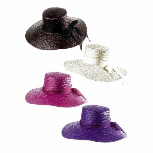 Mayfair Lady Straw Dress-Up Fun Hats Caps & Headwear for Fancy Dress Costumes  Accessory
