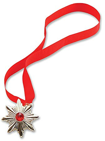 Bristol Novelty BA230 Dracula Medallion, Red, One Size