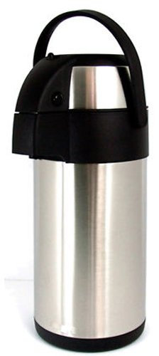 3l Garden Tea Coffee Stainless Steel Air Pot - Hot Drinks Flask Travel Vacuum Airpot Litre | Coffee Tea Hot Chocolate Soup Hot Drinks | Extra Strong for Catering Fishing Camping Hiking Commercial