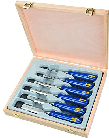 Irwin Marples M444 Blue Chip Bevel Edge Chisel - Set of 6, MAR444S6