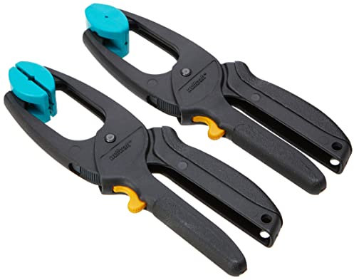 wolfcraft 2 morsetti a cricchetto MINI I 3453000 I Per dosare la forza di serraggio durante i lavori, ideale per il modellismo e i progetti fai da te