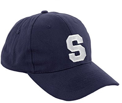 morefaz hatt baseballkeps unisex för pojkar och flickor, marinblå hatt, barnkeps alfabet A-Z TM, S, S