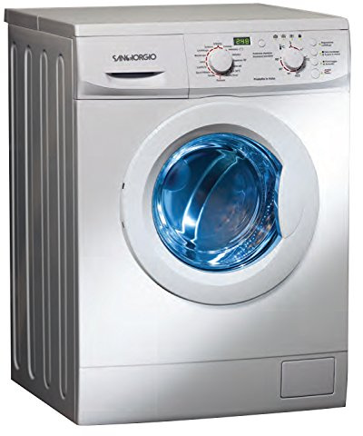 SanGiorgio SES710D Lavatrice con caricamento frontale 7kg (1000 RPM A ++ ,Libera installazione, Pulsanti, Rotante, Sinistra), Bianco