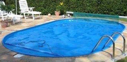 Unbekannt TREND OVALBECKEN Poolset Stahlwandbecken 500 x 300 x 120 cm Standfilter Edelstahlleiter TOP-Angebot
