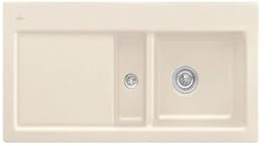 Villeroy & Boch Subway 60 Ivory - 6712 02 FU Keramikspüle Exzenterbetätigung